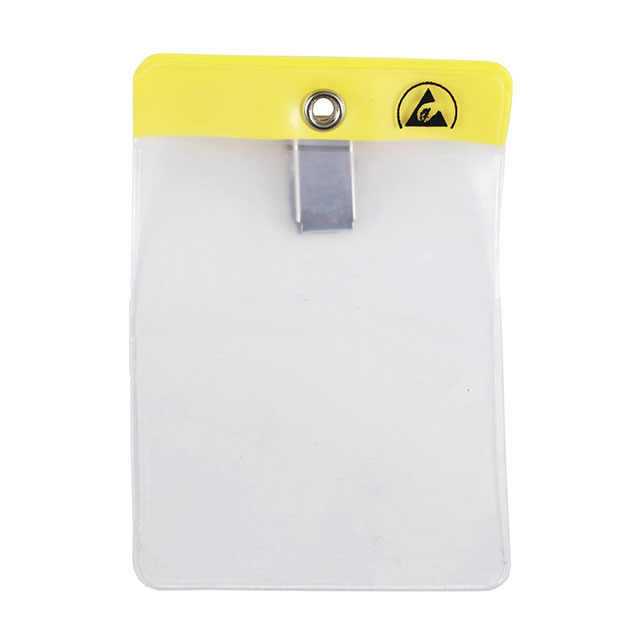 ESD BADGE HOLDER CLIP-ON VERT