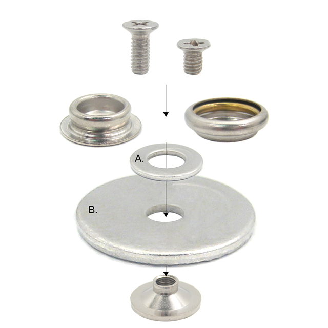 UNIVERSAL SCREW-IN SNAP KIT