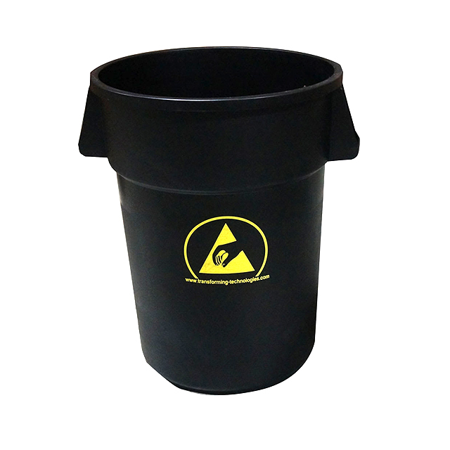 CONDUCTIVE WASTE BSKT 44 GAL BLK