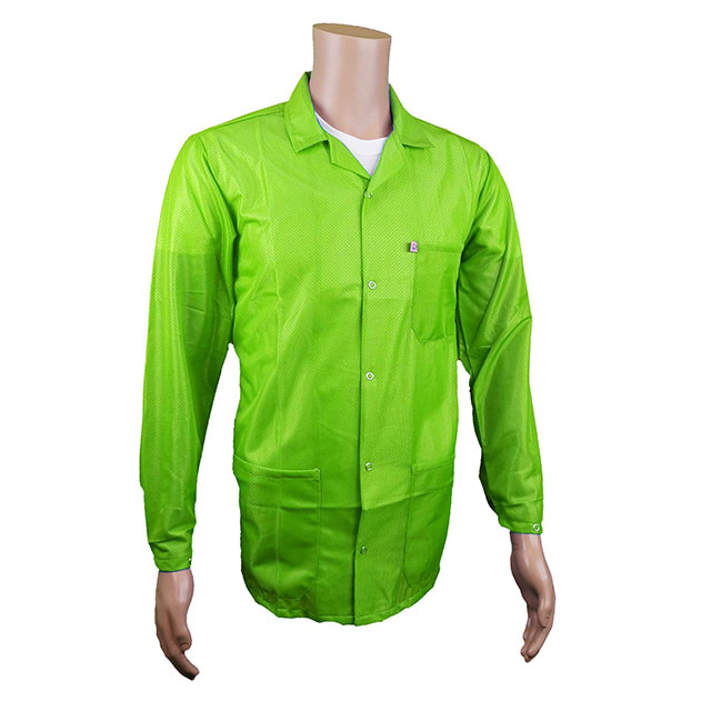 SMOCK JACKET POLY GREEN LG