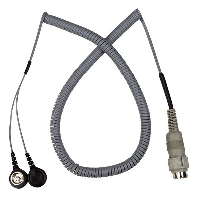 GROUND CORD DUAL COND COILED