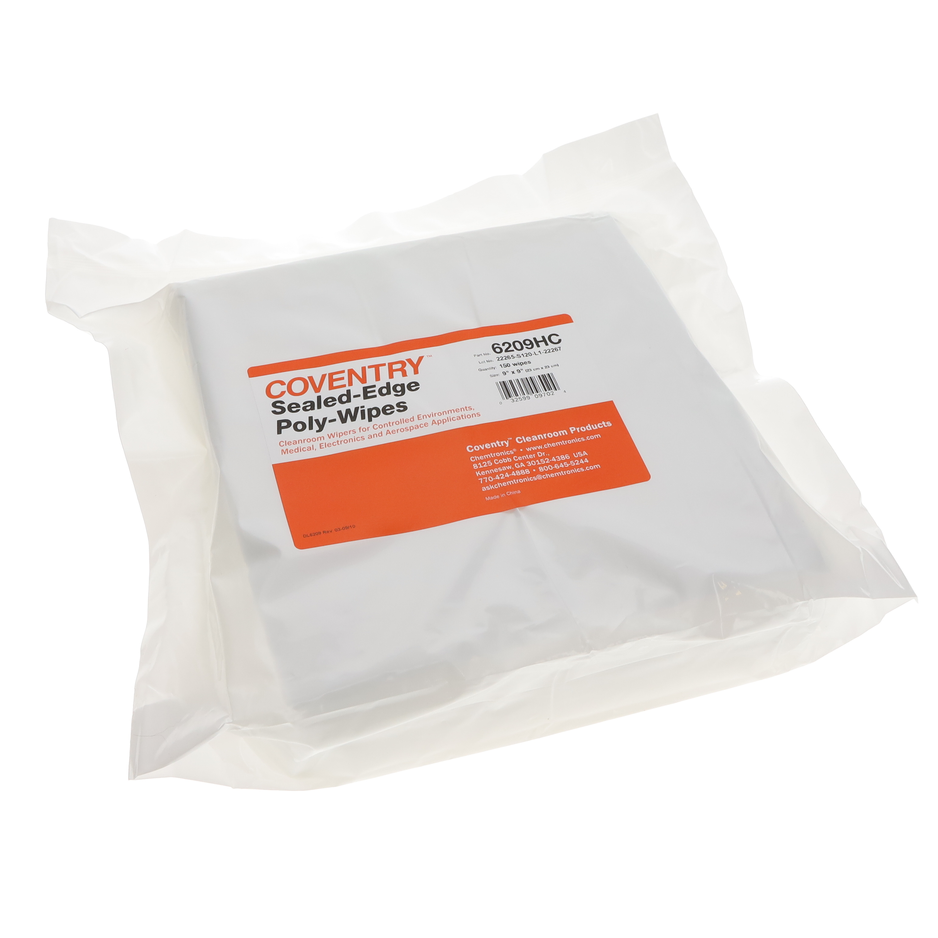 WIPES DRY CRITICAL TASKS 150/BAG