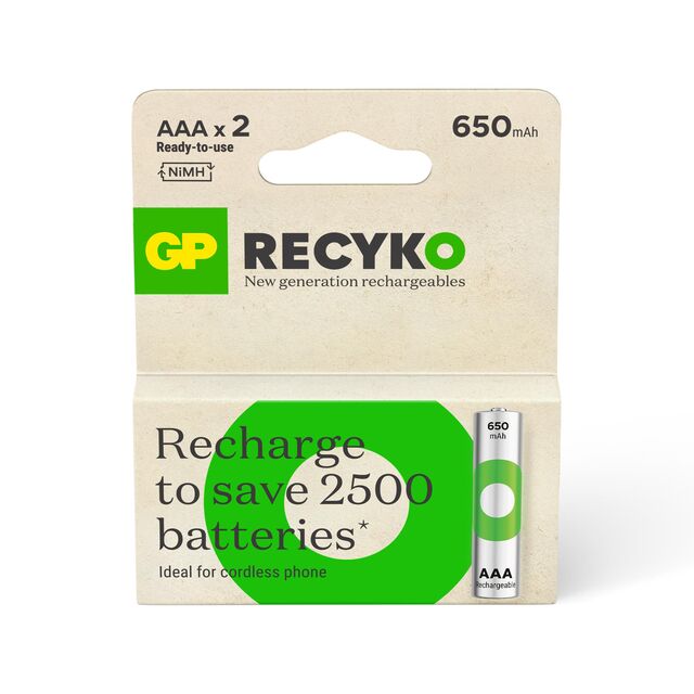 BATTERY NiMH 1.2V 650mA AAA