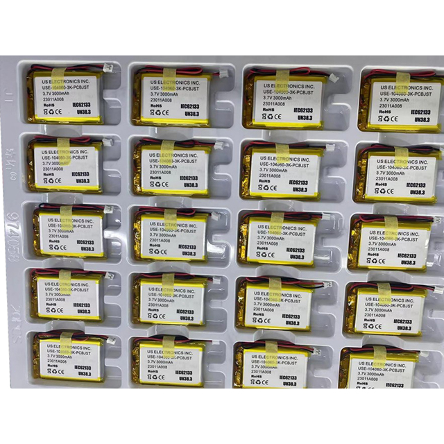 BATTERY LITH-ION 3.7V 3AH 104060