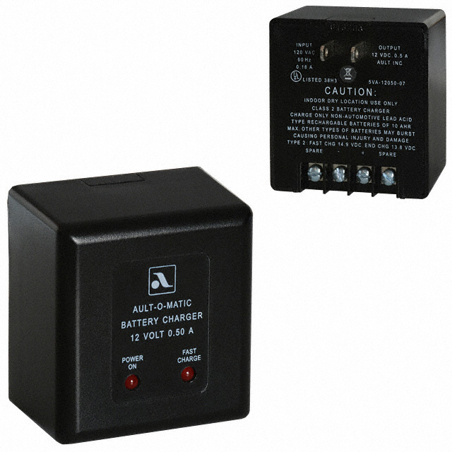 BATT CHARGER WALL MT 12V 500MA