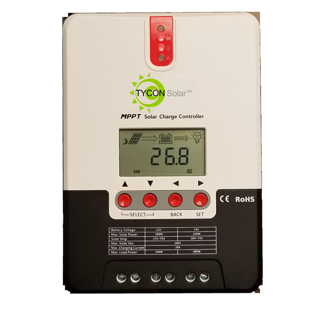 BATT CHARGER SOLAR 12V/24V 40A