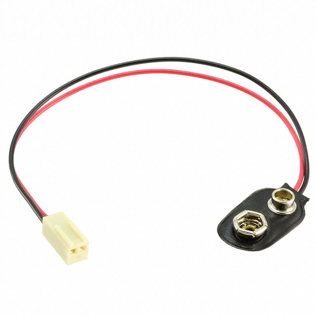 BATTERY CONNECTOR SNAP 9V LEADS