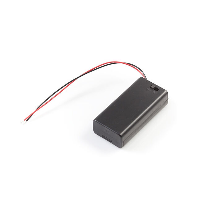 BATTERY HOLDER AA 2 CELL LEADS