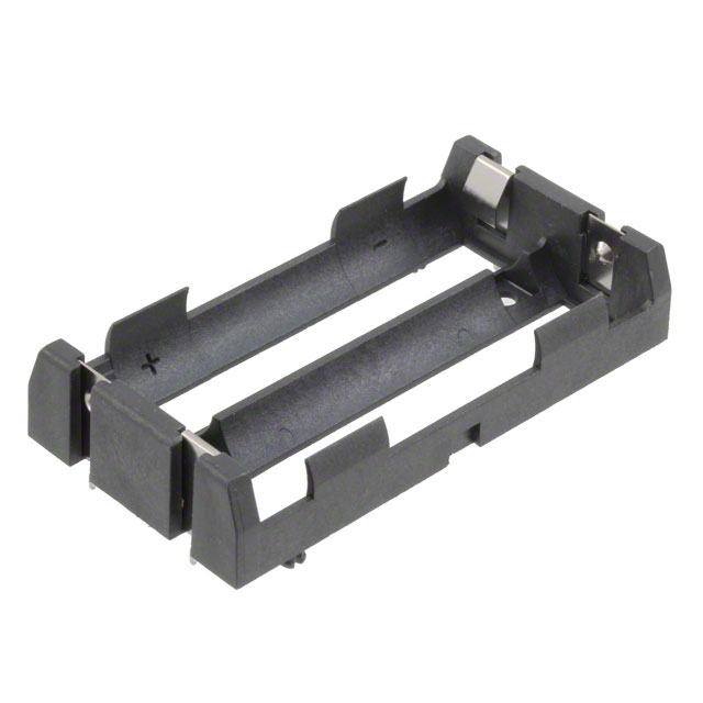 BATT HOLDER 18650 2 CELL PC PIN