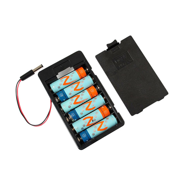 BATTERY HOLDER AA 6 CELL LEADS