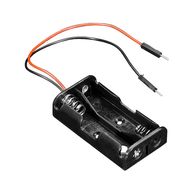 BATT HOLDER AA 2 CELL 6.5" LEADS