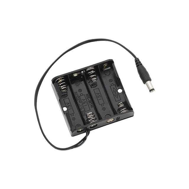 BATT HLDR AA 4 CELL BARREL PLUG