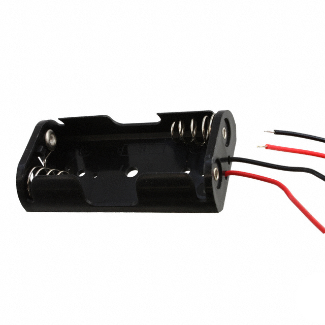 BATT HOLDER AA 2 CELL 6" LEADS