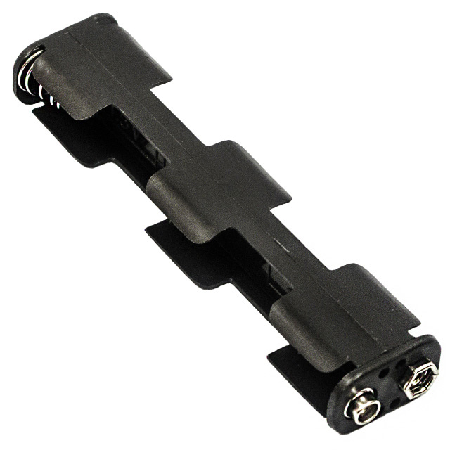 BATTERY HOLDER AA 4 CELL SNAP