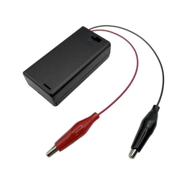 BATTERY HOLDER AA 2 CELL LEADS