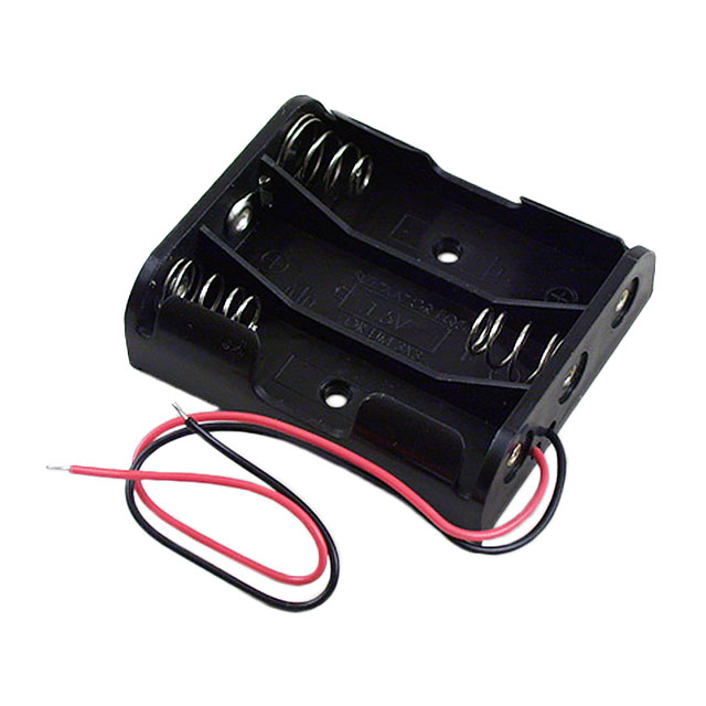 BATT HOLDER AA 3 CELL 6" LEADS