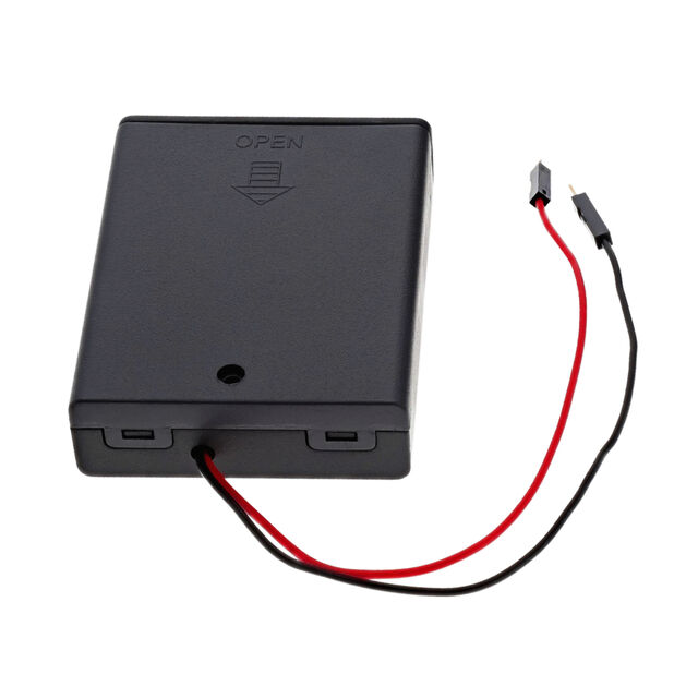 BATTERY HOLDER AAA 4 CELL LEADS