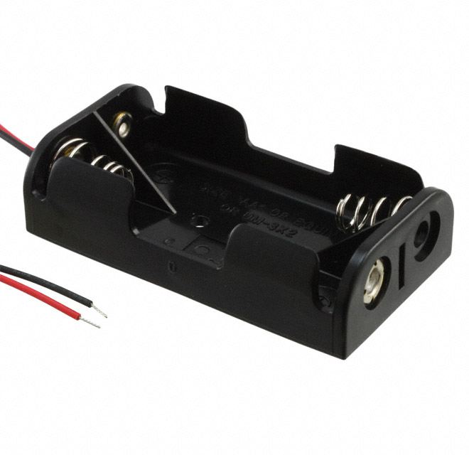 BATT HOLDER AA 2 CELL 6" LEADS