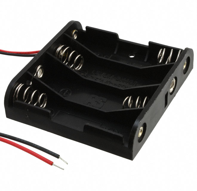 BATT HOLDER AA 4 CELL 6" LEADS