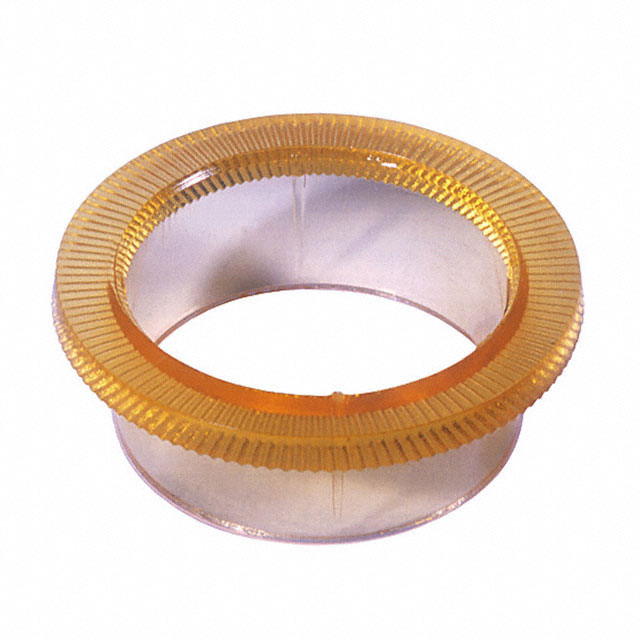 PLASTIC RINGLET AMBER