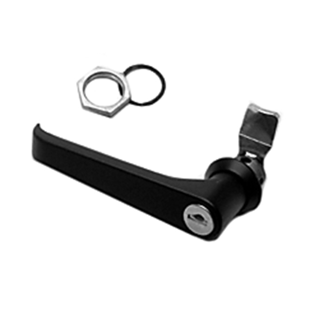 LATCH HANDLE LOCKING L BLACK
