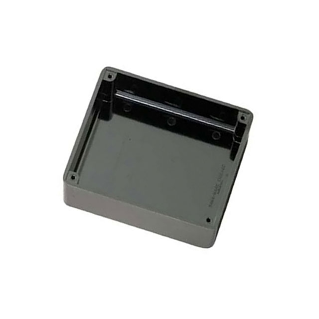 BOX PLASTIC BLK 5.01"L X 4.25"W
