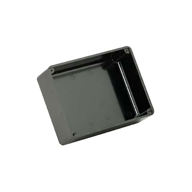 BOX PLASTIC BLK 6.83"L X 5.29"W