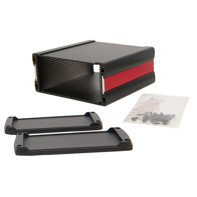 BOX ALUM BLACK 6.18"L X 5.91"W