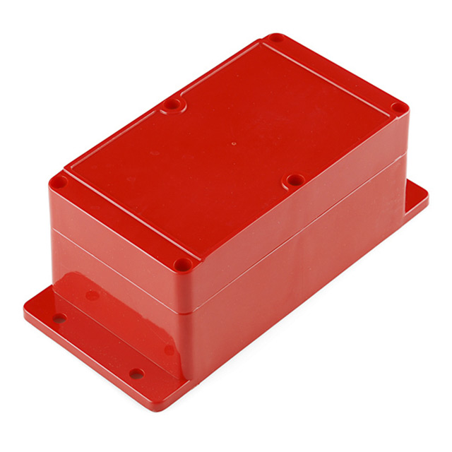 BOX PLASTIC RED 6.22"L X 3.54"W