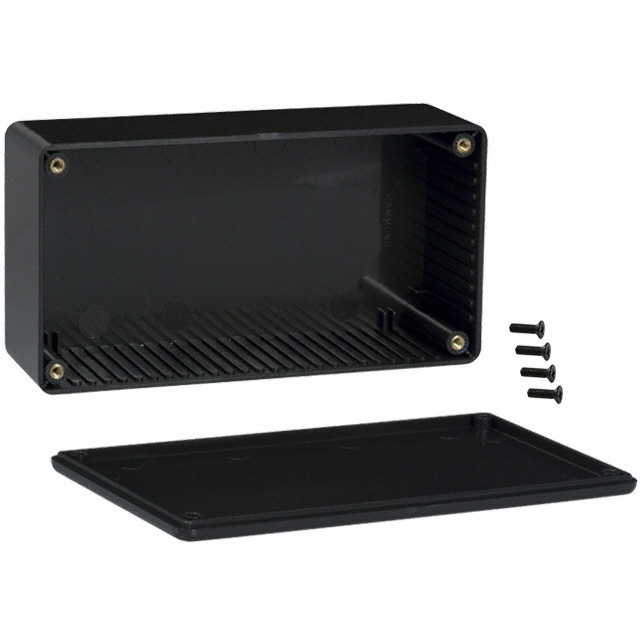BOX PLASTIC BLK 5.91"L X 3.15"W