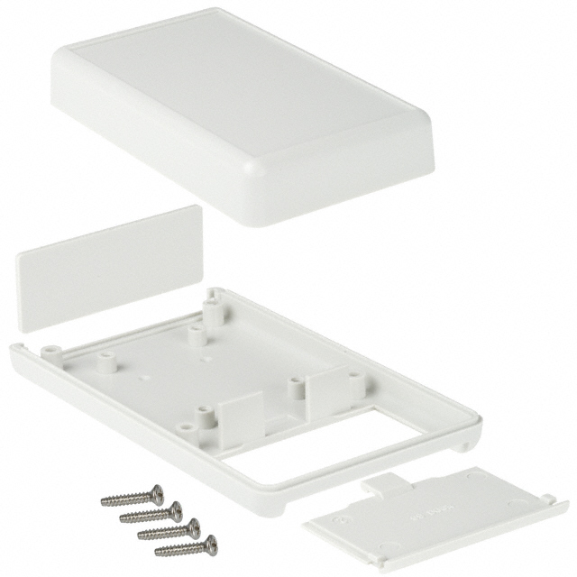 BOX PLASTIC GRAY 4.41"L X 2.62"W