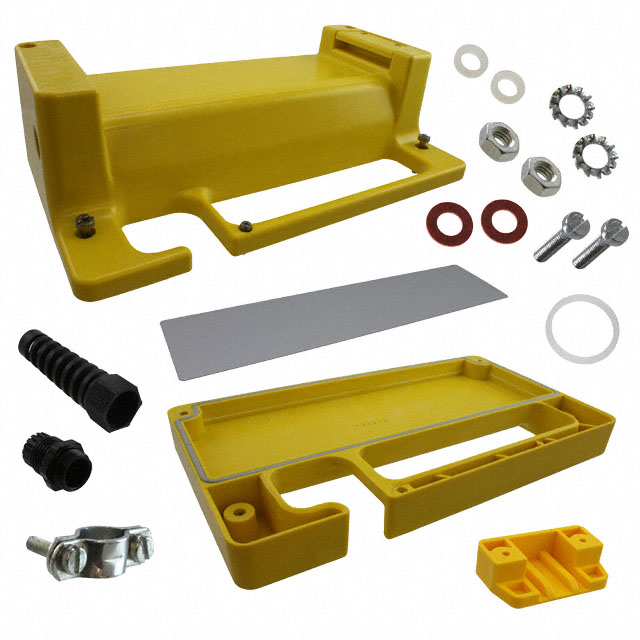 BOX PLAS YELLOW 11.61"L X 6.46"W