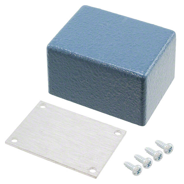 BOX ALUM BLUE 1.5"L X 1.13"W