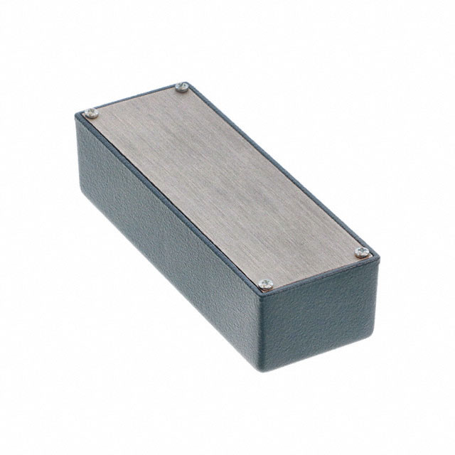 BOX ALUM BLUE 4.25"L X 1.5"W