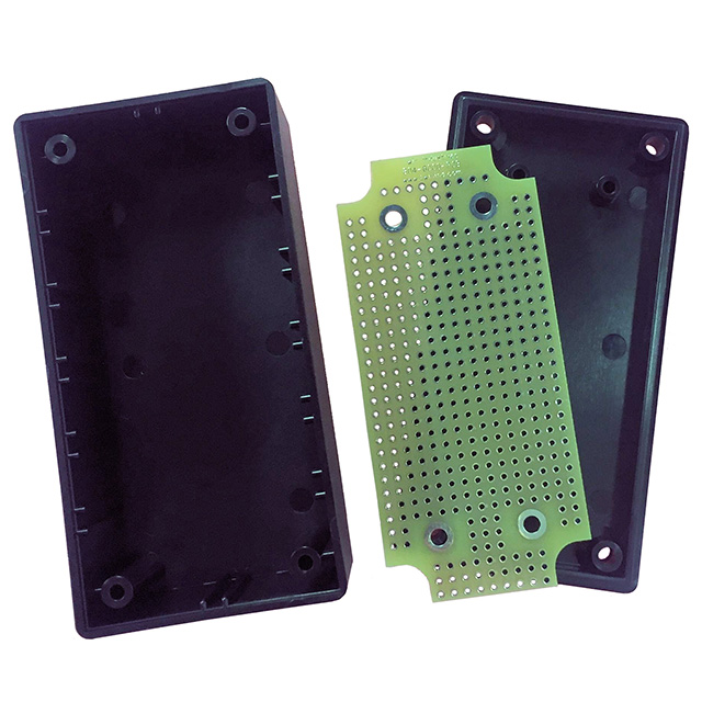 BOX ABS BLACK 3.7"L X 1.9"W