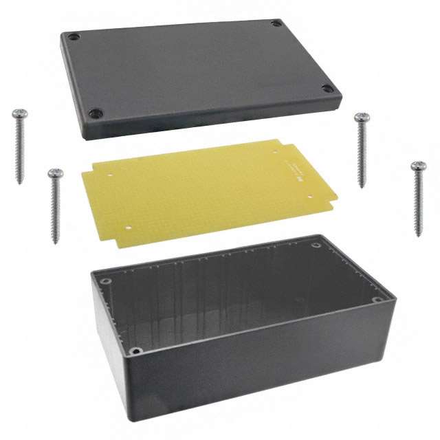 BOX ABS BLACK 5.3"L X 2.9"W