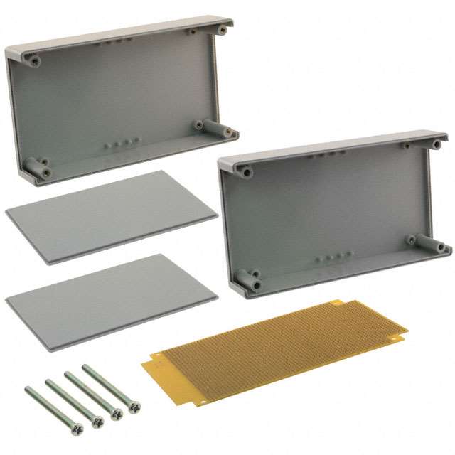 BOX ABS BLU/GRY 7.7"L X 4.3"W