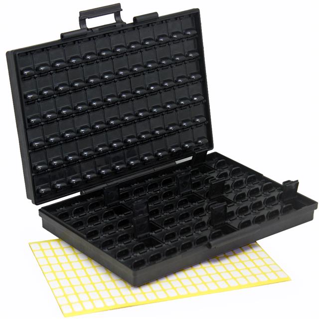BOX PLASTIC BLACK 9"L X 6"W