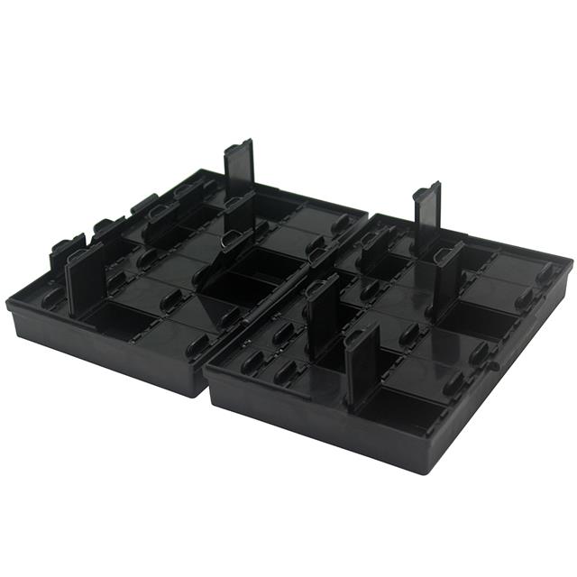 BOX PLASTIC BLACK 9"L X 6"W