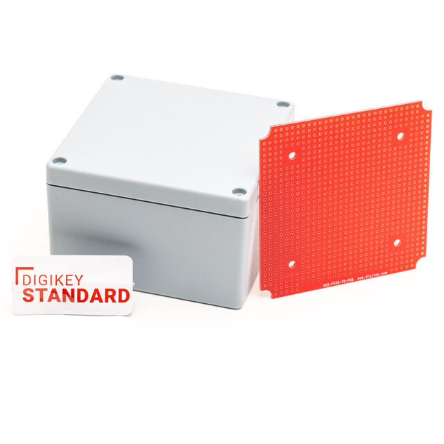 BOX ABS GRAY 3.5"L X 3.5"W