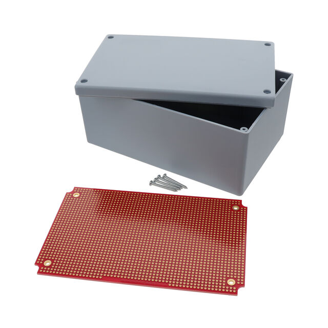 BOX ABS GRAY 6.7"L X 4.3"W