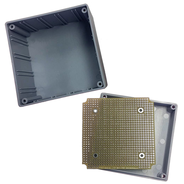 BOX ABS GRAY 3.5"L X 3.5"W
