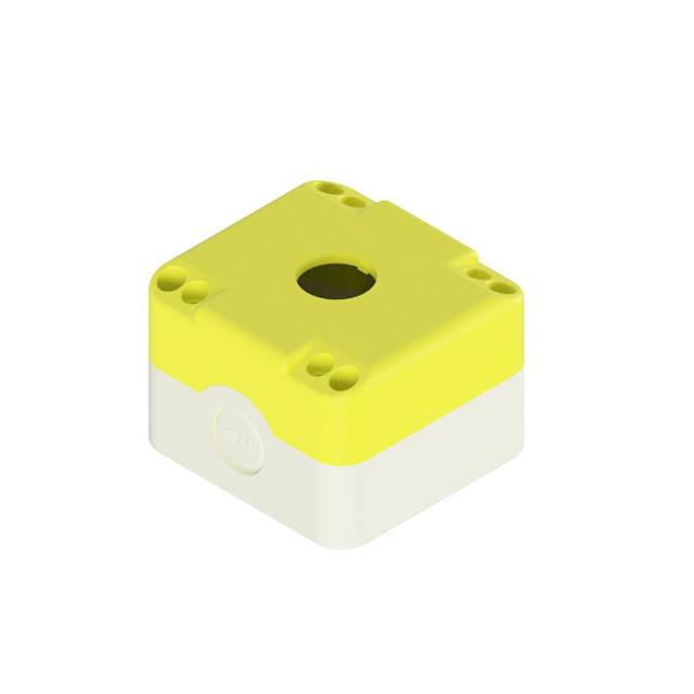 BOX ABS IVORY/YL 3.78"L X 3.35"W