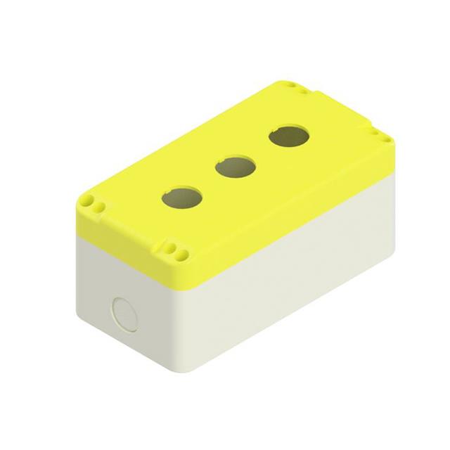 BOX ABS IVORY/YL 6.54"L X 3.35"W