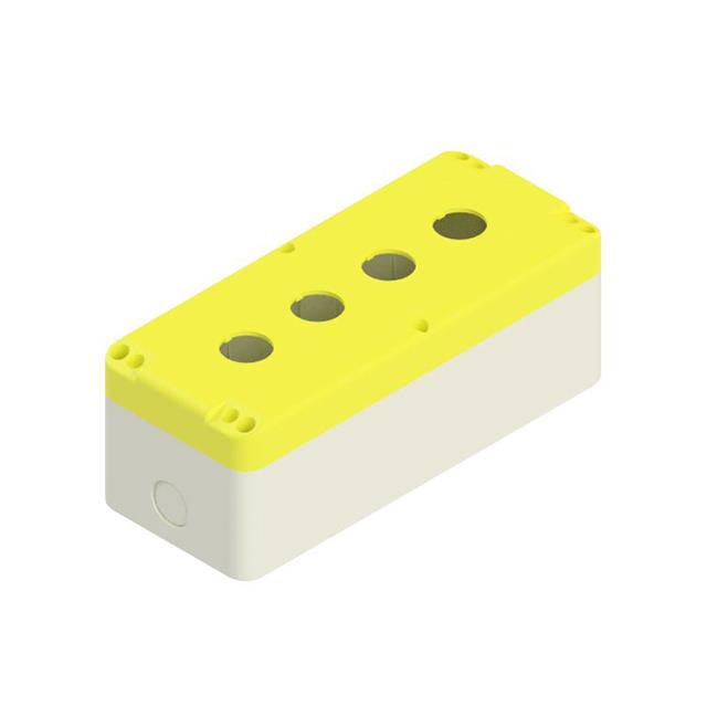 BOX ABS IVORY/YL 8.11"L X 3.35"W