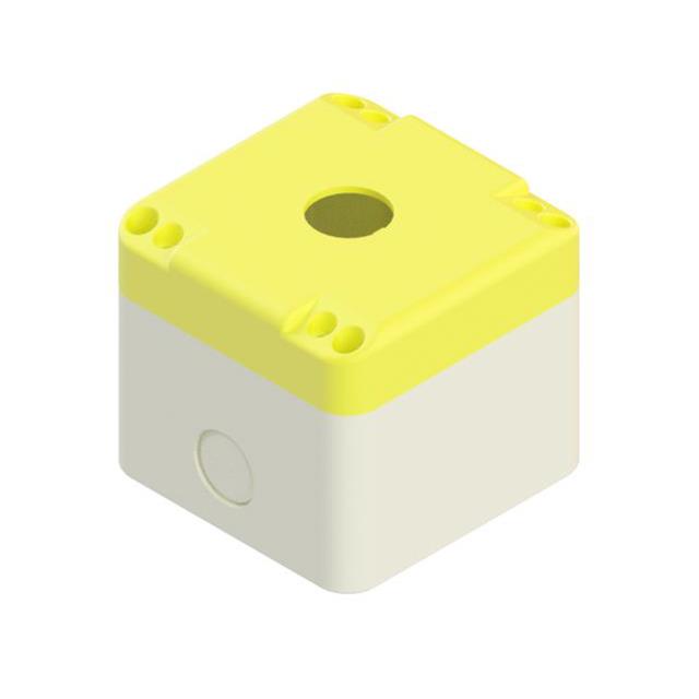 BOX ABS IVORY/YL 3.78"L X 3.35"W