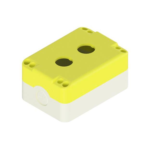 BOX ABS IVORY/YL 4.96"L X 3.35"W