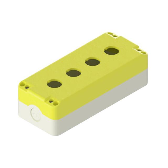 BOX ABS IVORY/YL 8.11"L X 3.35"W