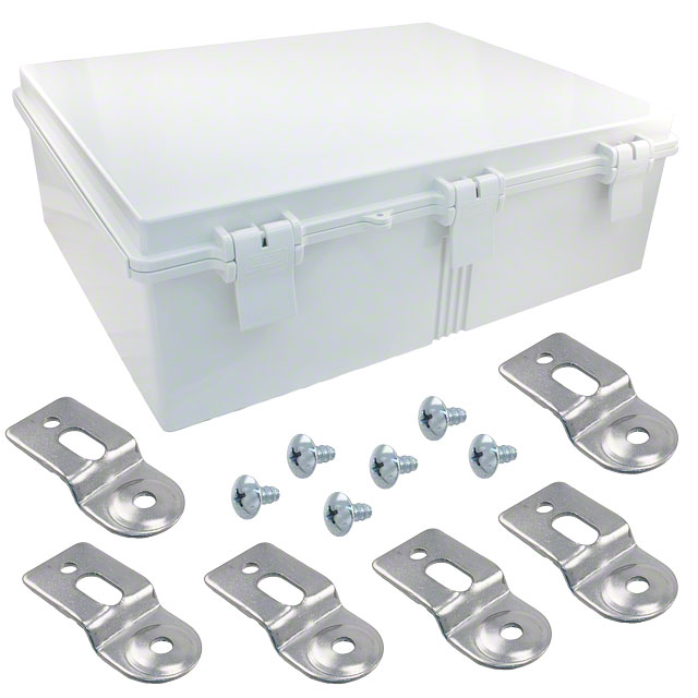 BOX ABS GRAY 19.68"L X 15.74"W