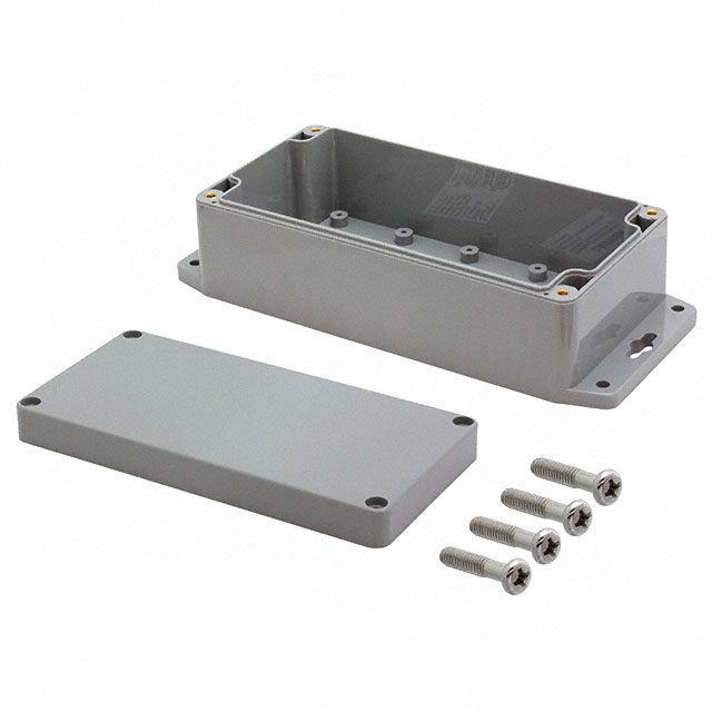 BOX ABS GRAY 6.35"L X 3.21"W